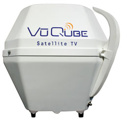 Vu Qube Ultra Portable Satellite TV Antenna with Weather Resist